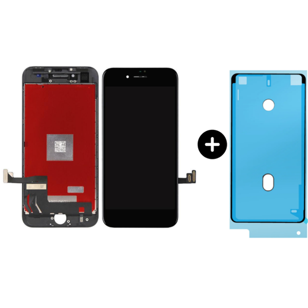 iPhone 8G Uyumlu Lcd Ekran Dokunmatik Siyah + Sıvı Ve Toza Dayanıklılık Bandı - Image 1