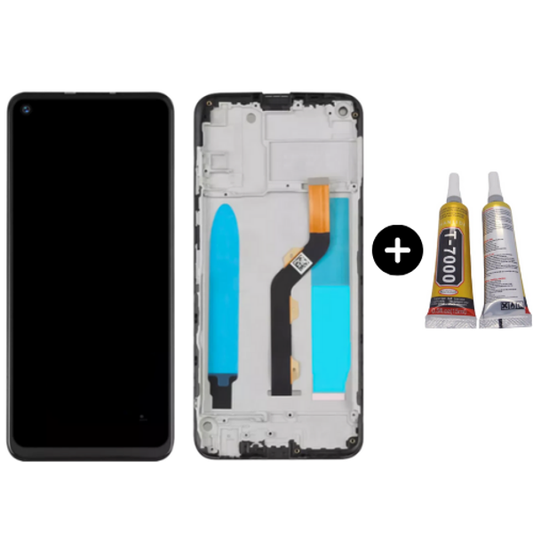 Camon 12 Air Uyumlu Çıtalı Lcd Ekran Dokunmatik + B7000 - Image 1
