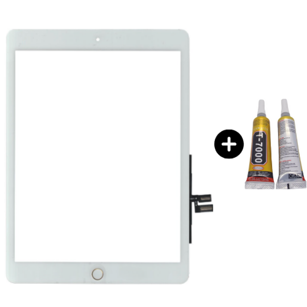iPad 8.Nesil A2270-A2428-A2429-A2430 Uyumlu A Kalite Home Tuşlu Dokunmatik Beyaz + B7000 - Image 1
