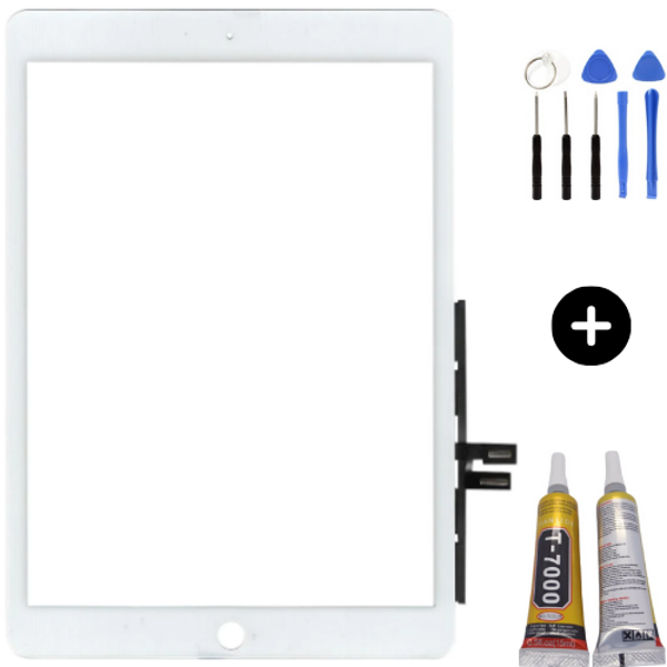 iPad 7.Nesil A2197-A2198-A2200 Uyumlu HK Dokunmatik Beyaz + Montaj Seti - Image 1