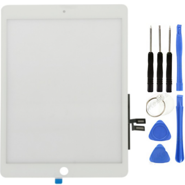 iPad 9.Nesil A2602-A2603-A2604-A2605 Uyumlu A Kalite Dokunmatik Beyaz + Tamir Seti - Image 1