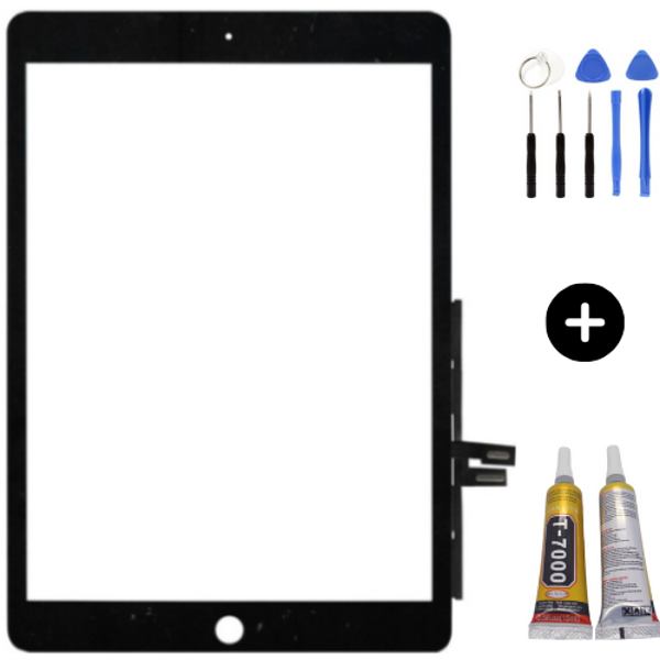 iPad 8.Nesil A2270-A2428-A2429-A2430 Uyumlu Servis Dokunmatik Siyah + Montaj Seti - Image 1