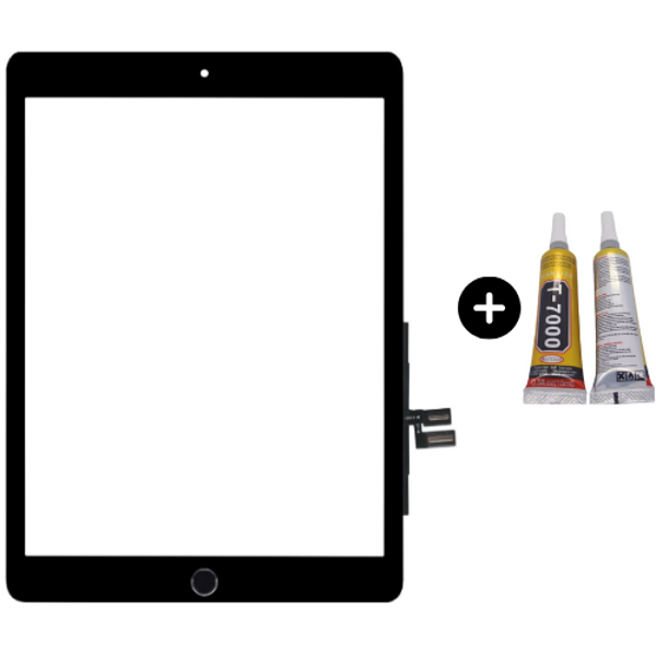 iPad 8.Nesil A2270-A2428-A2429-A2430 Uyumlu A Kalite Home Tuşlu Dokunmatik Siyah + B7000 - Image 1