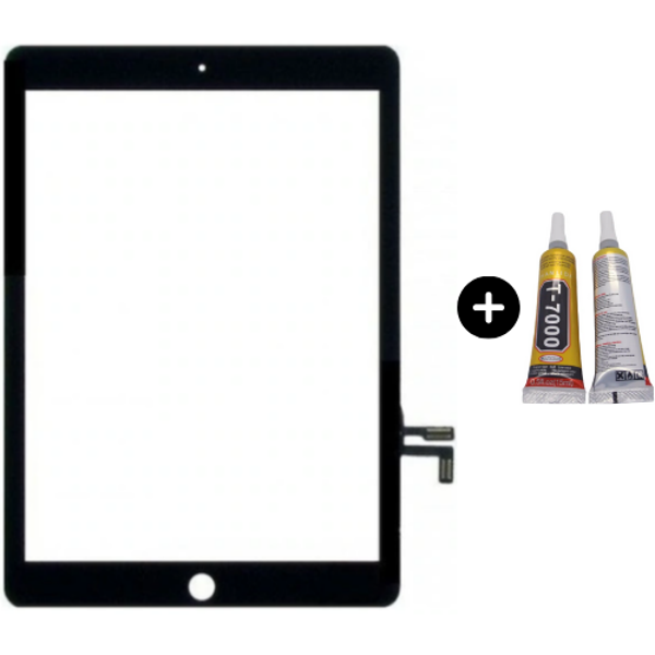 iPad 5.Nesil A1822-A1823 Uyumlu A Kalite Dokunmatik Siyah + B7000 - Image 1
