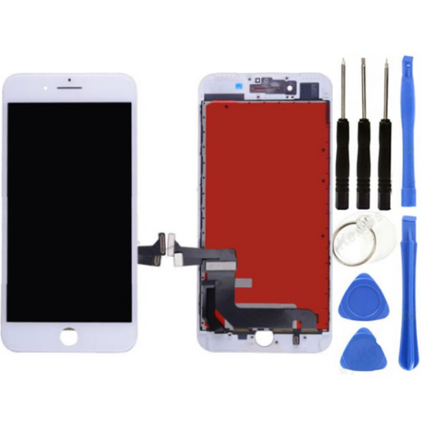iPhone 8 Plus Uyumlu Lcd Ekran Dokunmatik Beyaz + Tamir Seti - Image 1
