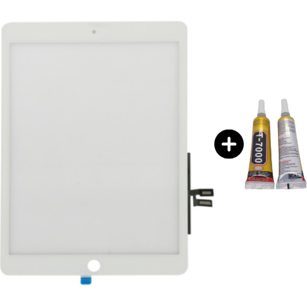 iPad 9.Nesil A2602-A2603-A2604-A2605 Uyumlu HK Dokunmatik Beyaz + B7000 - Image 1
