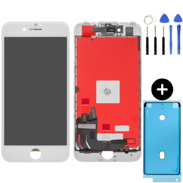 iPhone 7 Uyumlu HK Lcd Ekran Dokunmatik Beyaz + Montaj Seti - Image 1