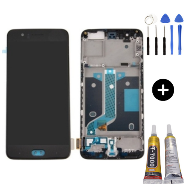 Oneplus 5 Uyumlu Çıtalı A Kalite Lcd Ekran Dokunmatik + Montaj Seti - Image 1