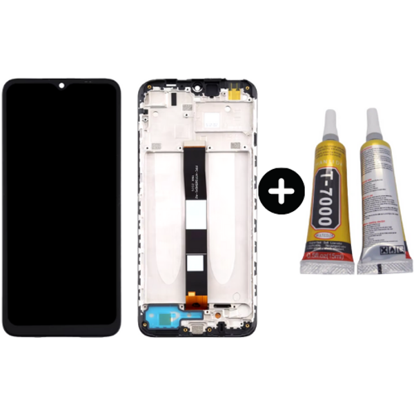 Xiaomi Redmi 10A Uyumlu Çıtalı A Kalite Lcd Ekran Dokunmatik + B7000 - Image 1