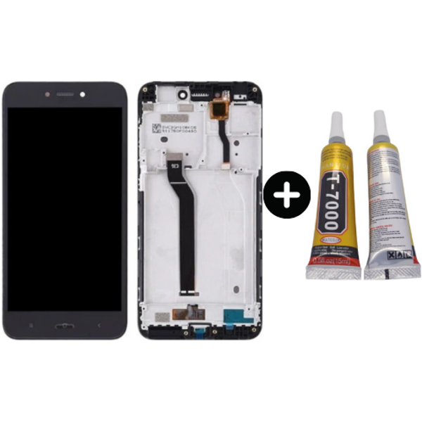 Xiaomi Redmi Go Uyumlu Çıtalı Servis Lcd Ekran Dokunmatik Siyah + B7000 - Image 1