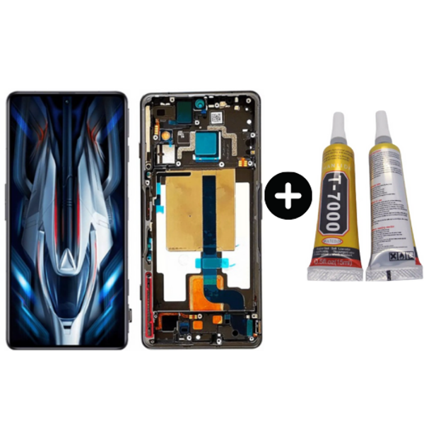 Xiaomi Redmi K50 Gaming Uyumlu Çıtalı A Kalite Lcd Ekran Dokunmatik + B7000 - Image 1