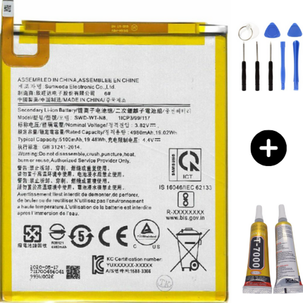 Samsung Galaxy Tab A7  SM-T227 Uyumlu Servis Batarya Pil + Montaj Seti - Image 1