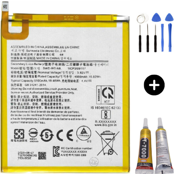 Samsung Galaxy Tab A8 SM-T290F Uyumlu A Kalite Batarya Pil + Montaj Seti - Image 1