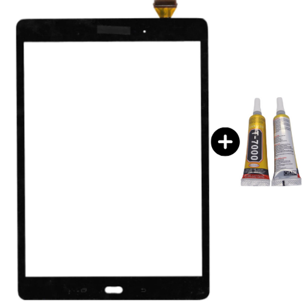 Samsung Galaxy Tab 9.6 SM-T560 Uyumlu Servis Dokunmatik Siyah + B7000 - Image 1