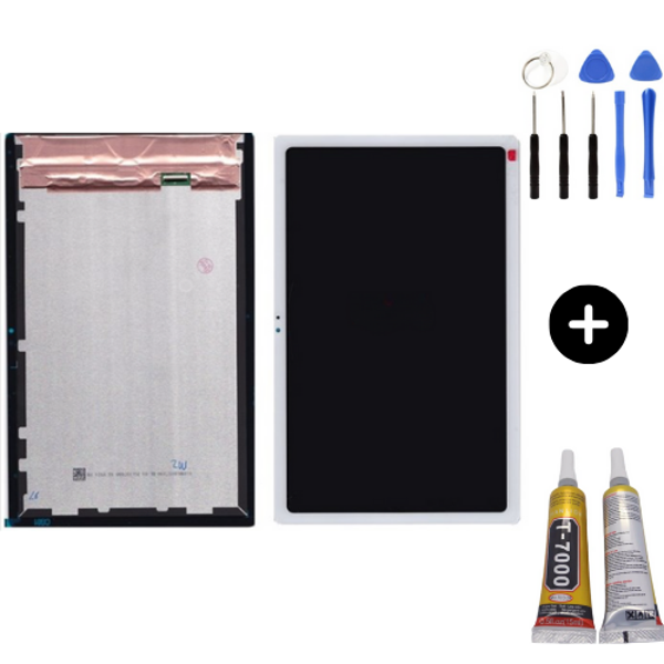 Samsung Galaxy Tab A7 SM-T500 Uyumlu HK Dokunmatik Set Beyaz + Montaj Seti - Image 1