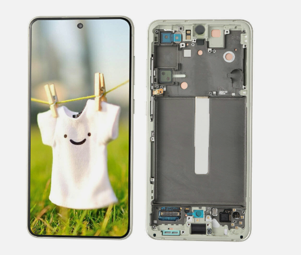 TE Samsung S21FE G990E Uyumlu Çıtalı Lcd Ekran Yeşil - Image 1