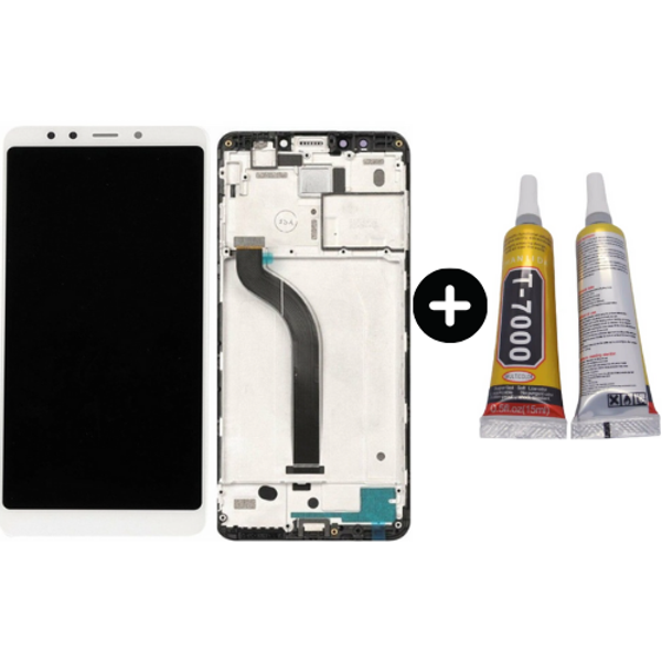 Xiaomi Redmi 5 Uyumlu Çıtalı HK Lcd Ekran Dokunmatik Siyah + B7000 - Image 1