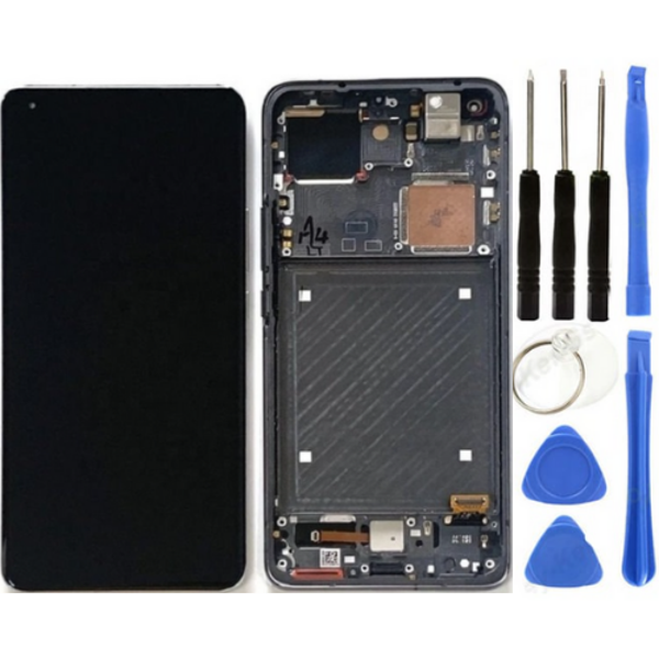 Xiaomi Mi 11 Ultra Uyumlu Çıtalı OLED Lcd Ekran Dokunmatik Siyah + Tamir Seti - Image 1