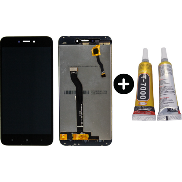 Xiaomi Redmi 5A Uyumlu HK Lcd Ekran Dokunmatik Siyah + B7000 - Image 1