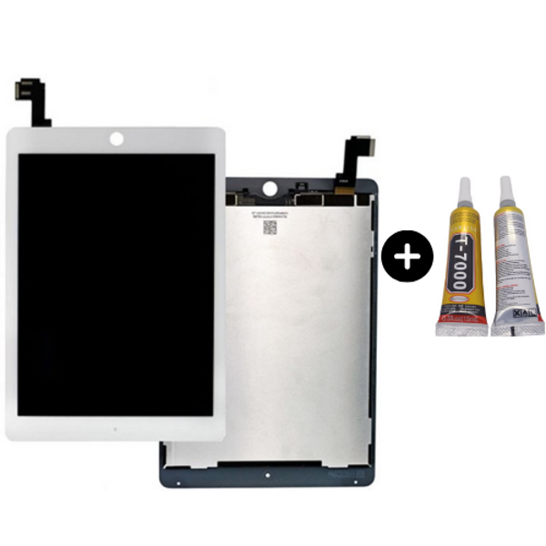 iPad Air 2.Nesil A1566-A1567 Uyumlu Servis Dokunmatik Set Beyaz + B7000 - Image 1