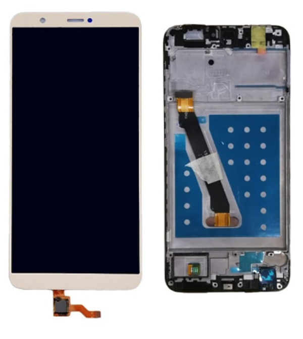 TE Huawei P Smart 2018 Uyumlu Çıtalı OLED Lcd Ekran Dokunmatik Gold     - Image 1