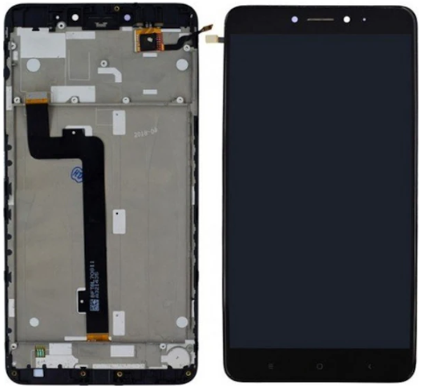 Xiaomi Mi Max 2 Uyumlu Çıtalı A Kalite Lcd Ekran Dokunmatik Siyah  - Image 1