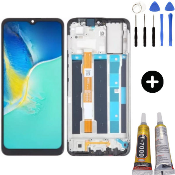 Vivo Y15 Uyumlu Çıtalı Servis Lcd Ekran Dokunmatik + Montaj Seti - Image 1