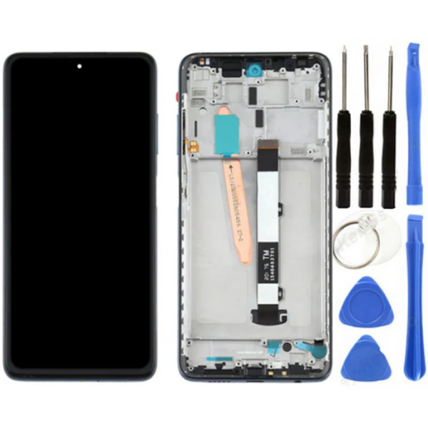 Xiaomi Poco X3 Pro Uyumlu Çıtalı HK Lcd Ekran Dokunmatik + Tamir Seti - Image 1
