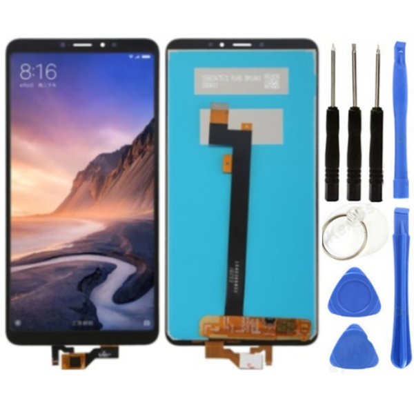 Xiaomi Mi Max 3 Uyumlu HK Lcd Ekran Dokunmatik Siyah + Tamir Seti - Image 1