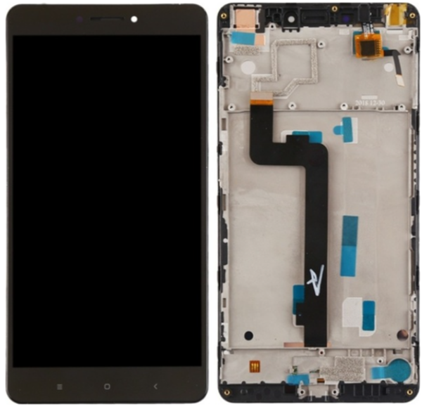Xiaomi Mi Max Uyumlu Çıtalı HK Lcd Ekran Dokunmatik Siyah  - Image 1