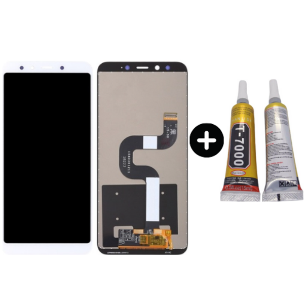 Xiaomi Mi A2 Uyumlu Servis Lcd Ekran Dokunmatik Beyaz + B7000 - Image 1