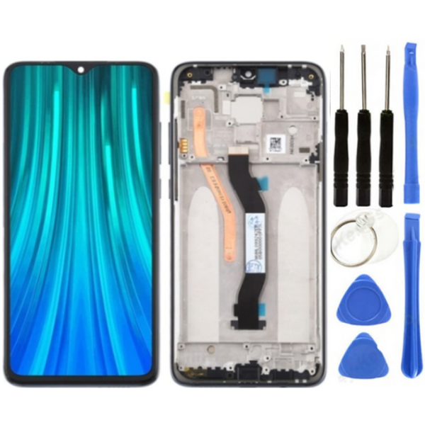 Xiaomi Redmi Note 8 Pro Uyumlu Çıtalı OLED Lcd Ekran Dokunmatik Siyah + Tamir Seti - Image 1