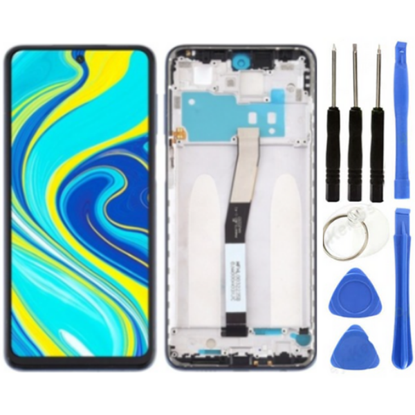 Xiaomi Redmi Note 9 Pro Uyumlu Çıtalı Servis Lcd Ekran Dokunmatik Siyah + Tamir Seti - Image 1