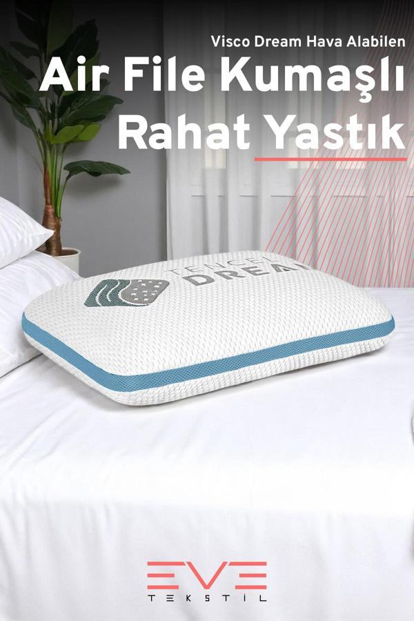 Air File Kumaşlı Visco Dream Hava Alabilen Ortopedik Yastık - Image 1