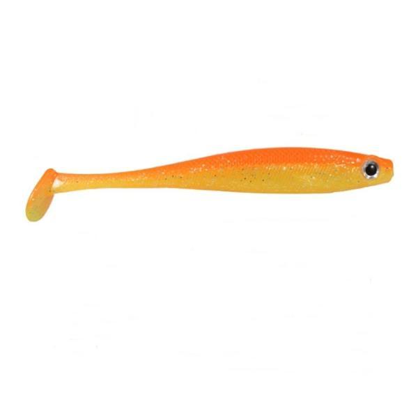 Ryuji Mister Shad 10cm 7gr Silikon Yem Orange Yellow UV - Image 1