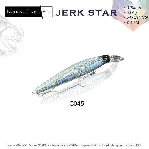 NaniwaOsakaShi JerkStar 100 mm 15.6 gr Floating Maket Balık C045 - Image 1