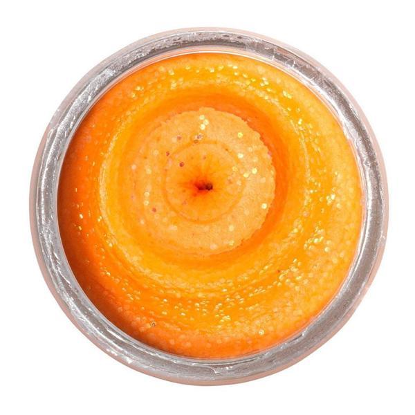 Berkley PowerBait Natural Scent Glitter Trout Bait ( Garlic ) Hamur Yem Fluorescent Orange - Image 1