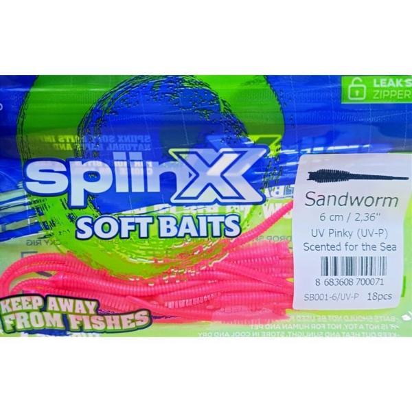 Spiinx Sandworm Silikon 6cm Lrf Silikon Yem UV Pinky - Image 1