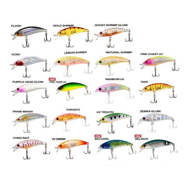 Ryuji Baby Minnow Sinking 5cm 4.5gr Maket Yem FLASH - Image 1