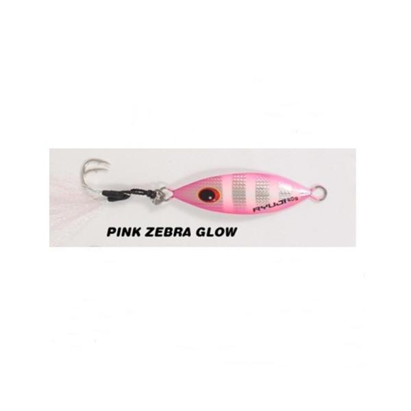 Ryuji Slow King Jig Yem PİNK ZEBRA GLOW-40 Gr - Image 1
