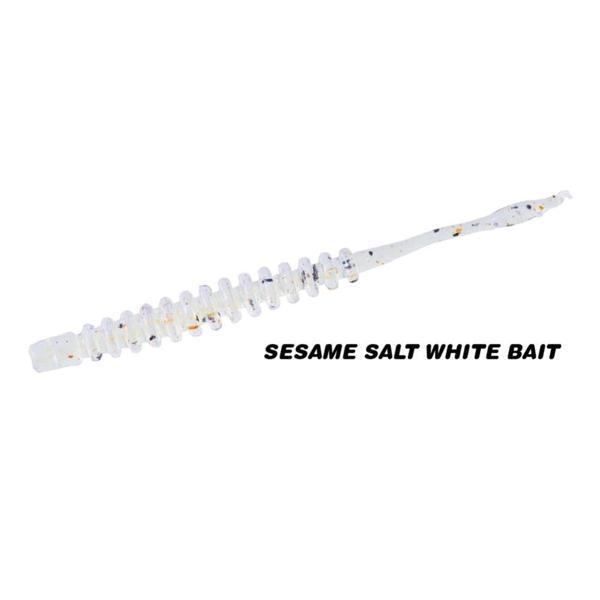 Daiwa Gekkabijin Ajing Beam 5cm Floating LRF Silikonu Sesame Salt White Bait - Image 1