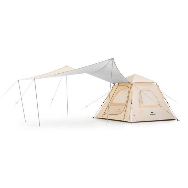 Naturehike Ango UPF 50+ Gölgelikli Otomatik Kurulum Kamp Çadırı 2 Kişilik-Ekstra Gölgelikli / Gümüş - Image 1