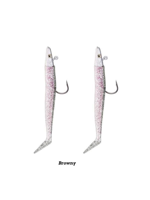 Fujin Zand Eel 11cm 7gr-14gr Double Body+Head Silikon Balık Browny - Image 1