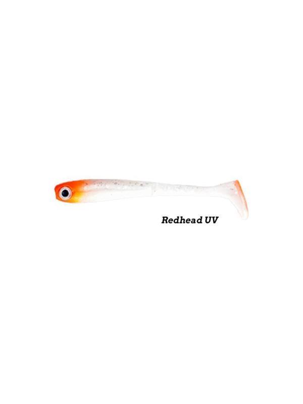 Fujin Bomb Shad 85mm Slikon Balık RED HEAD - Image 1