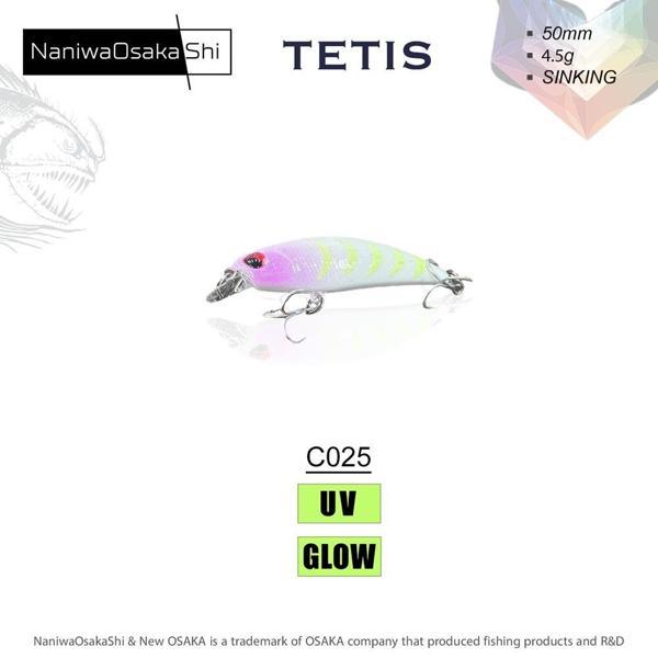NaniwaOsakaShi Tetis 50mm 4.5gr Sinking Maket Balık C025 - Image 1