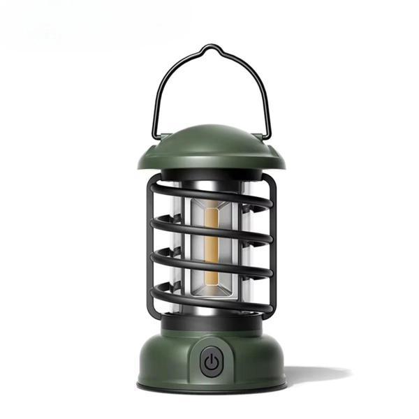 Madfox Vintage Glamping Kamp Lambası 300 Lümen GREEN - Image 1