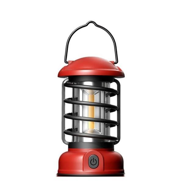 Madfox Vintage Glamping Kamp Lambası 300 Lümen RED - Image 1