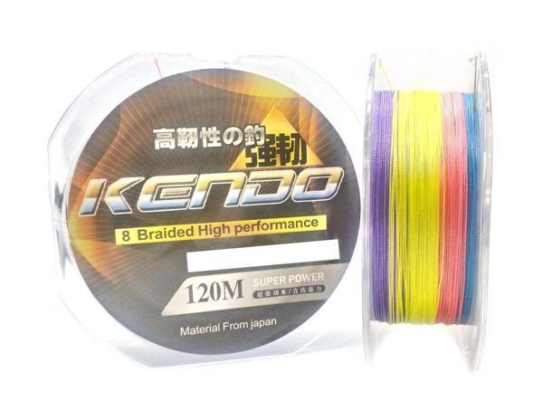 Kendo Dynema Multicolor 8Örgü Olta Misinası 120Mt MultiColor-0,20 mm - Image 1