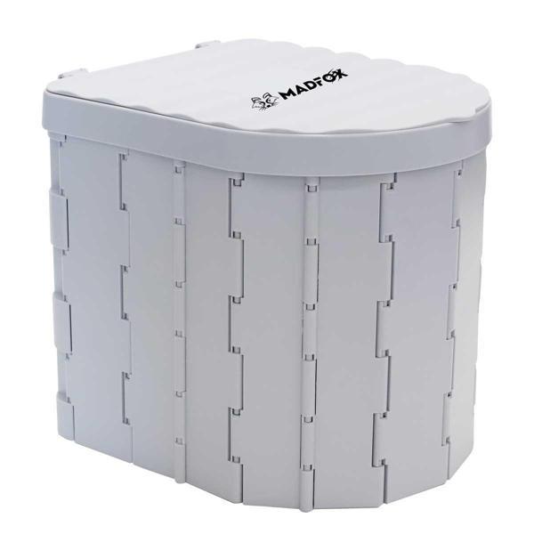 Madfox Bi-Pot Katlanır Portatif Kamp Tuvaleti [WC] GRİ - Image 1