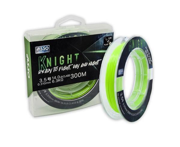 Asso Knight Surf FC COATED Line 300mt UV Fluo Misina 0,37 MM - Image 1